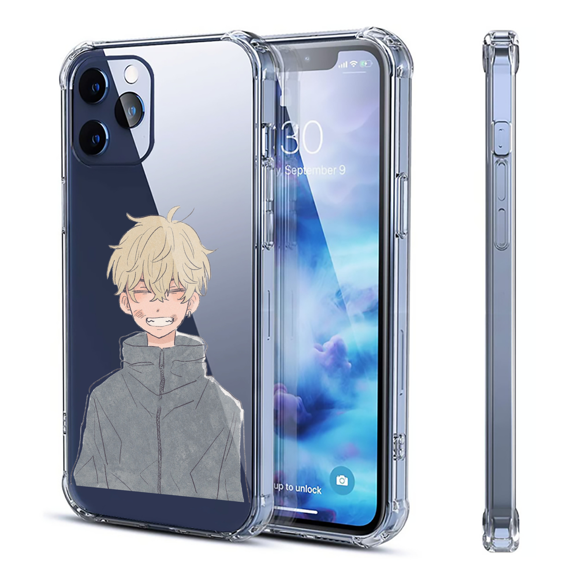 （画像用） 東京リベンジャーズ Tokyo Revengers 【iPhone 12シリーズ対応】透明スマホケース（クリアソフトケース）